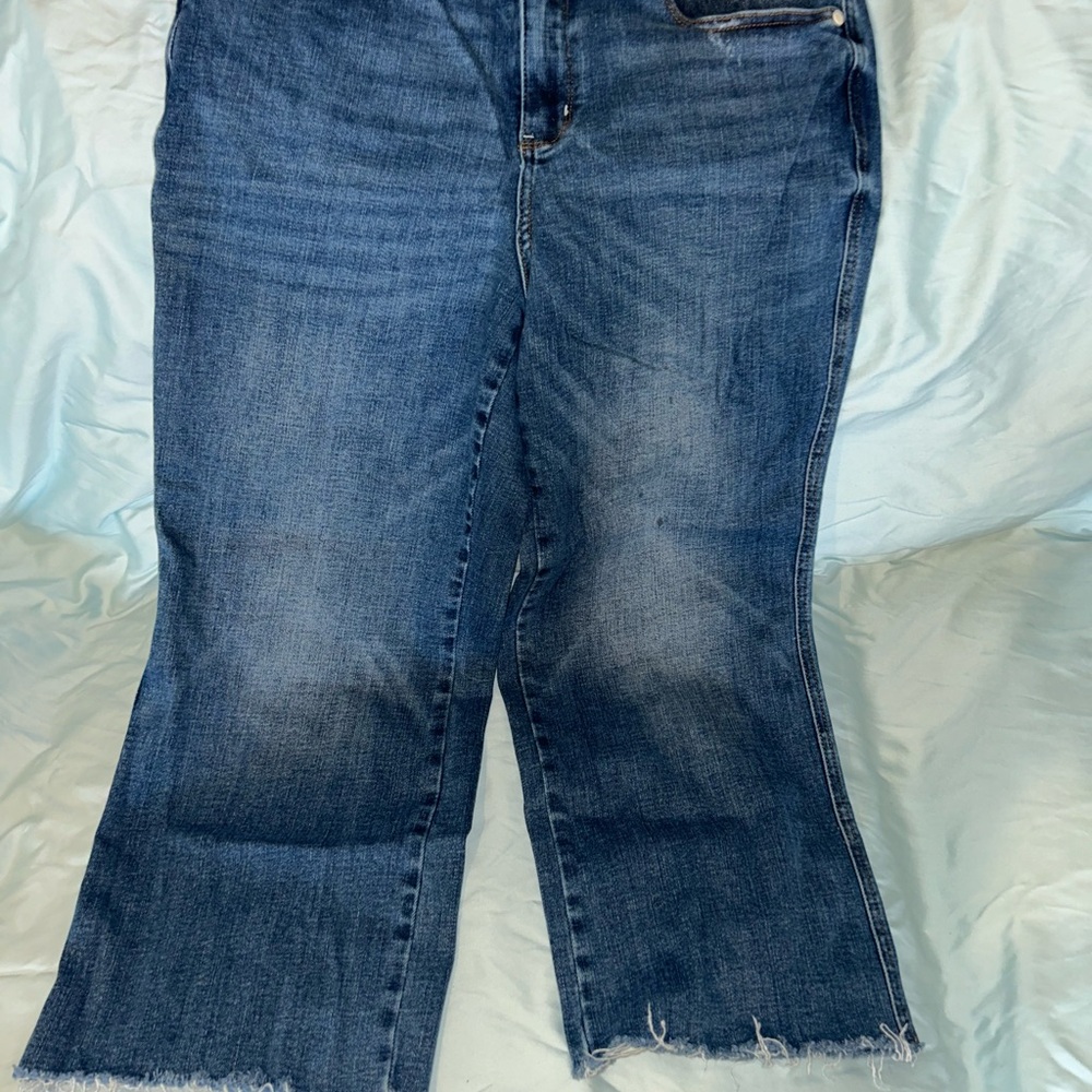 Judy Blue Flare Wide Leg Jeans in Classic Blue